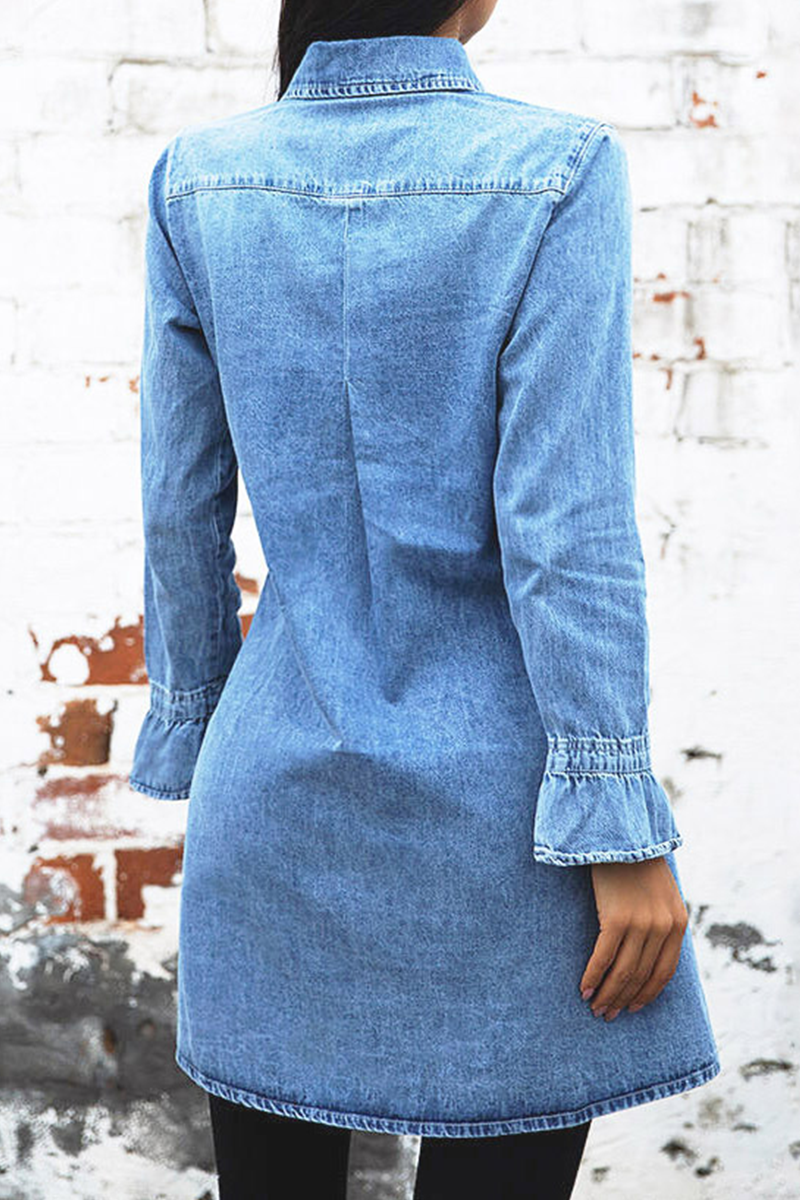 Willow | Denim Shirt Dress - ginlerie 1