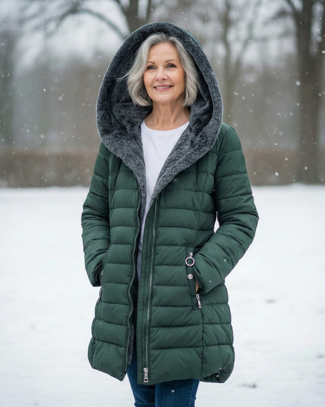 Willow | Fleece-Lined Puffer Jacket - ginlerie 0