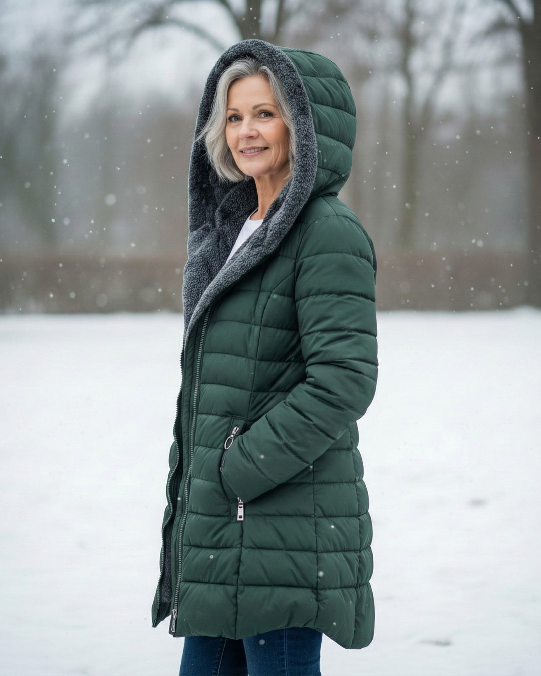 Willow | Fleece-Lined Puffer Jacket - ginlerie 2