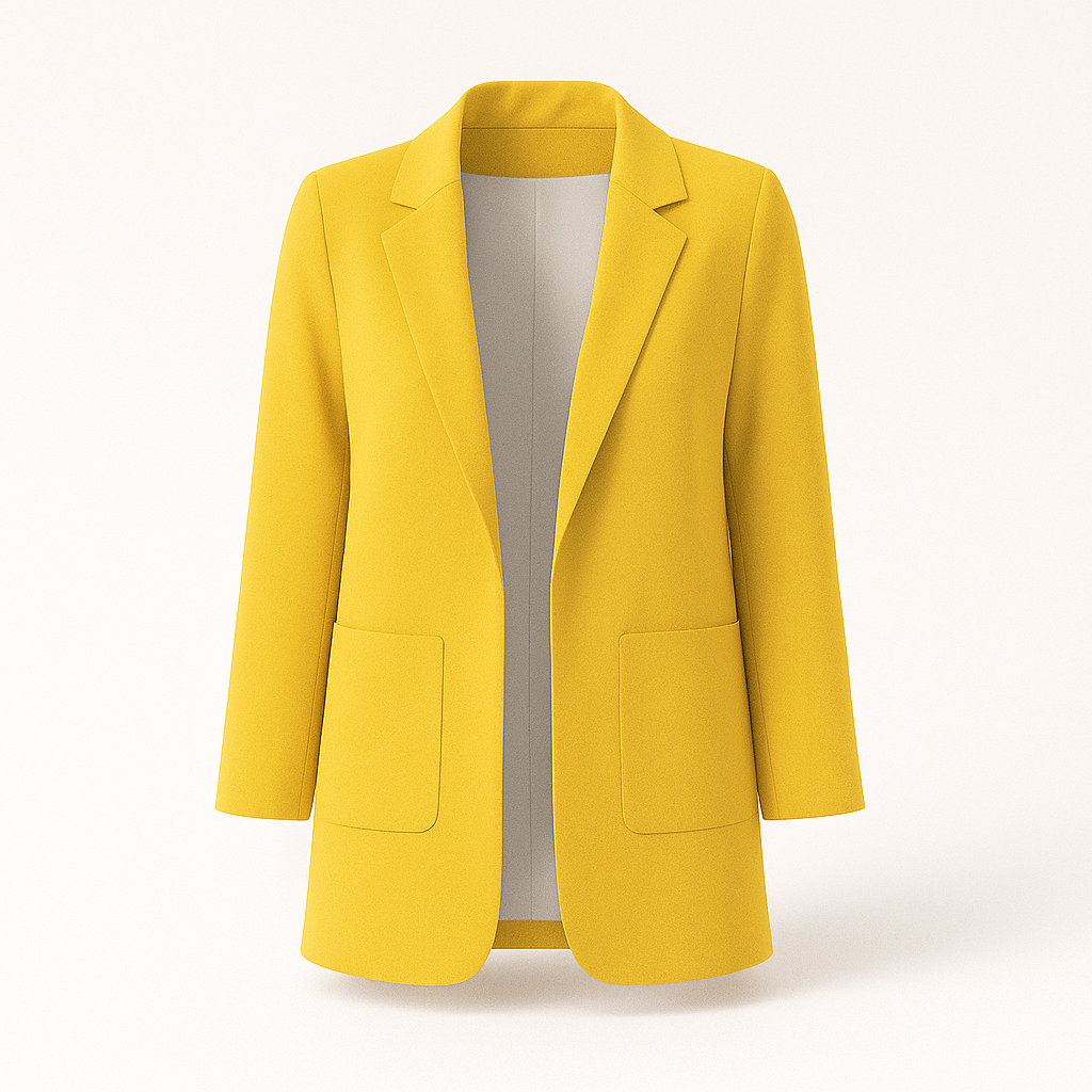 Women's Blazer Khaki Size M Polyester 1