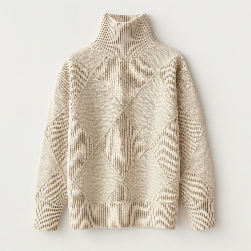 Women's Turtleneck Jumper Black Size M Polyester 0