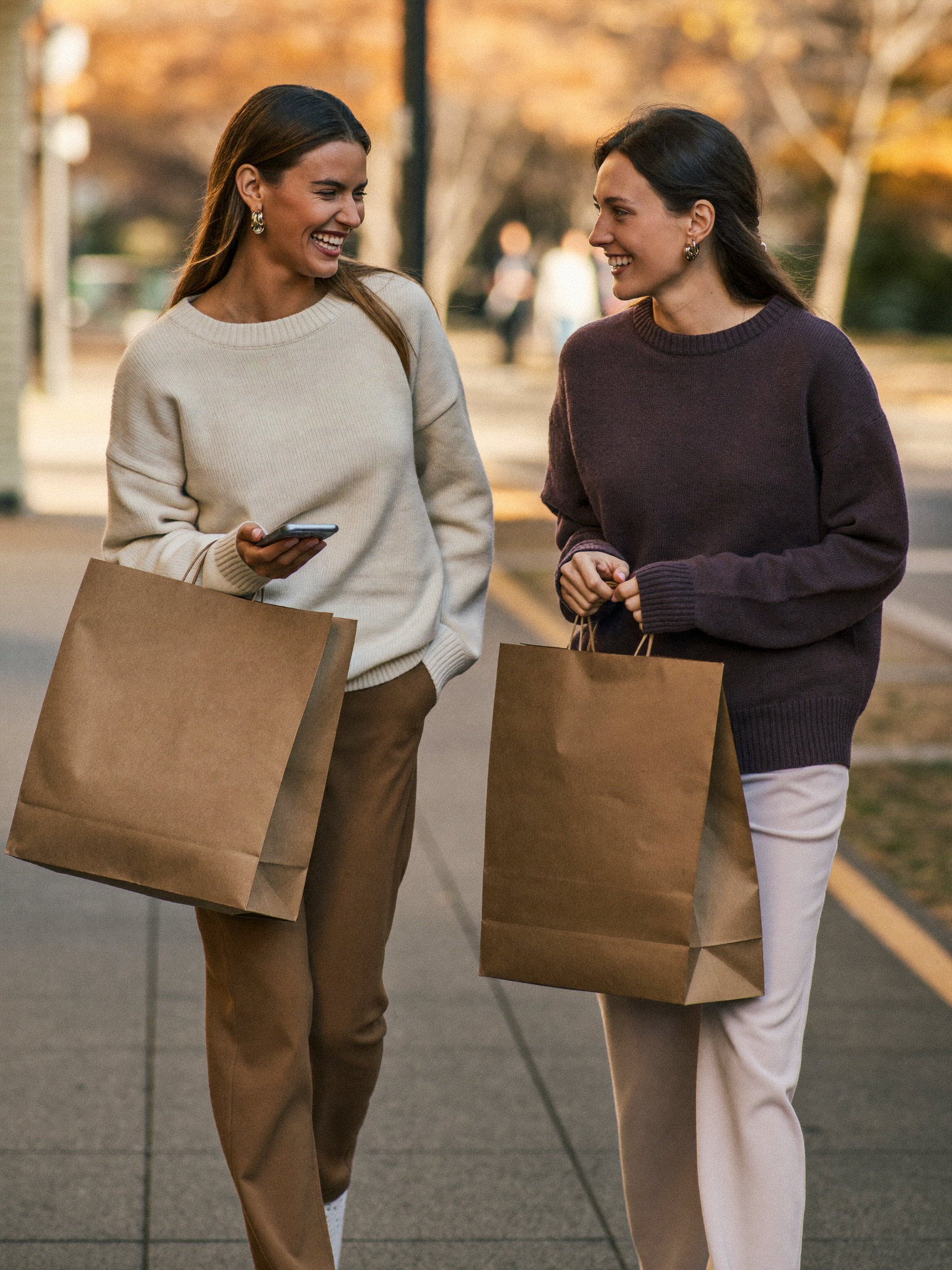 Two friends shopping the Ginlerie collection together