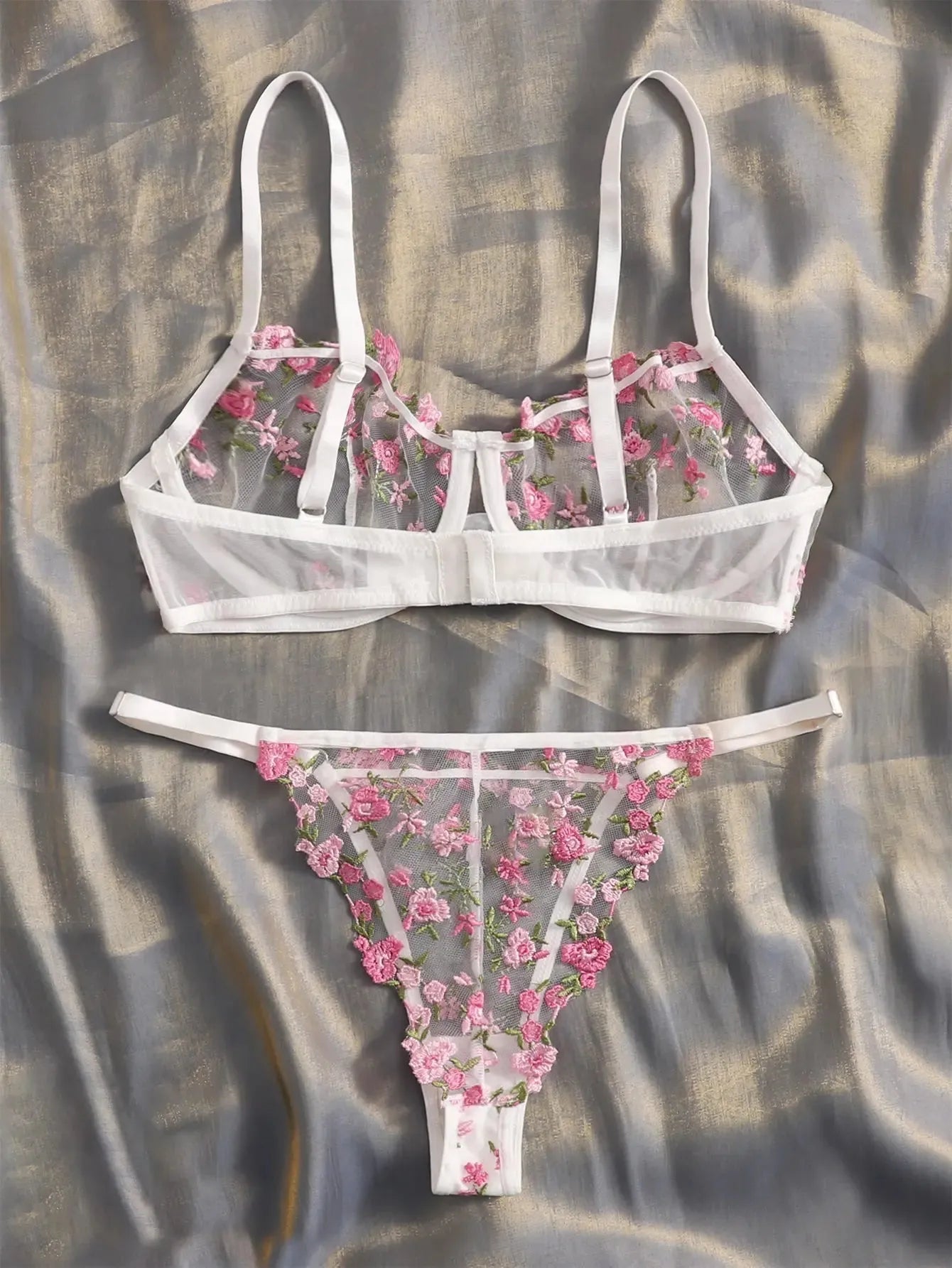 Juliet | Floral Lingerie set - ginlerie