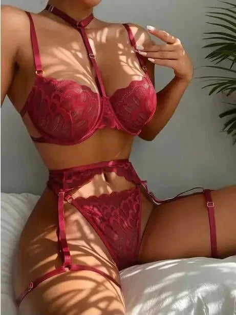 Devon | 3-Piece French Lingerie Set - ginlerie
