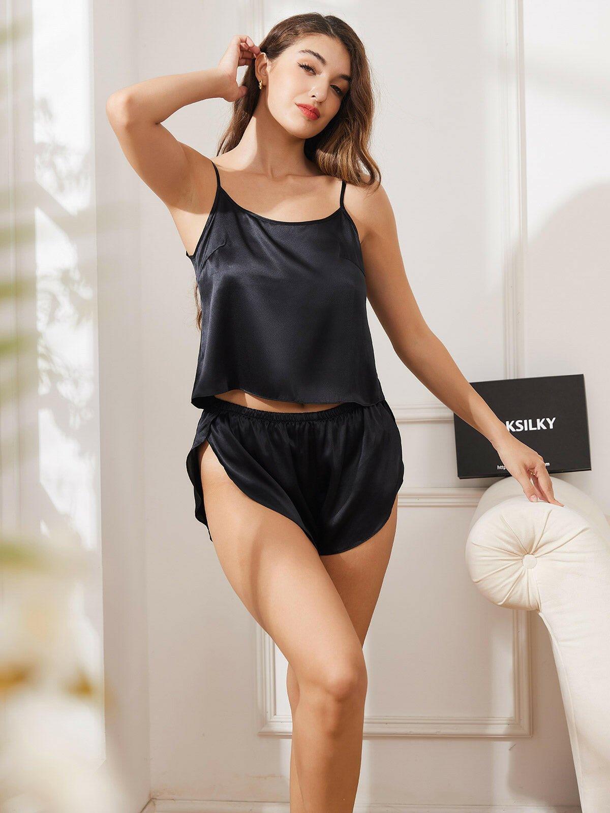 Ava | Silk Camisole Set - ginlerie