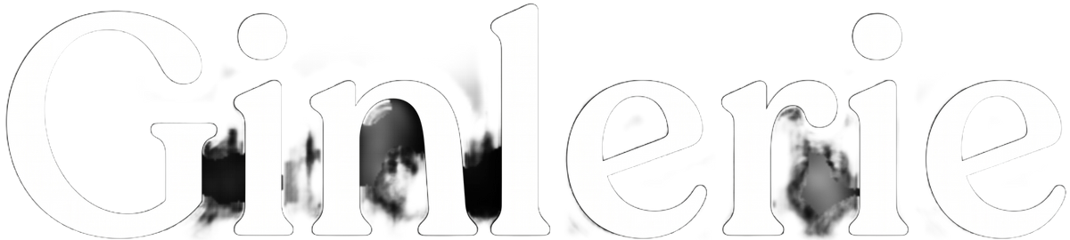 Ginlerie logo white on transparent